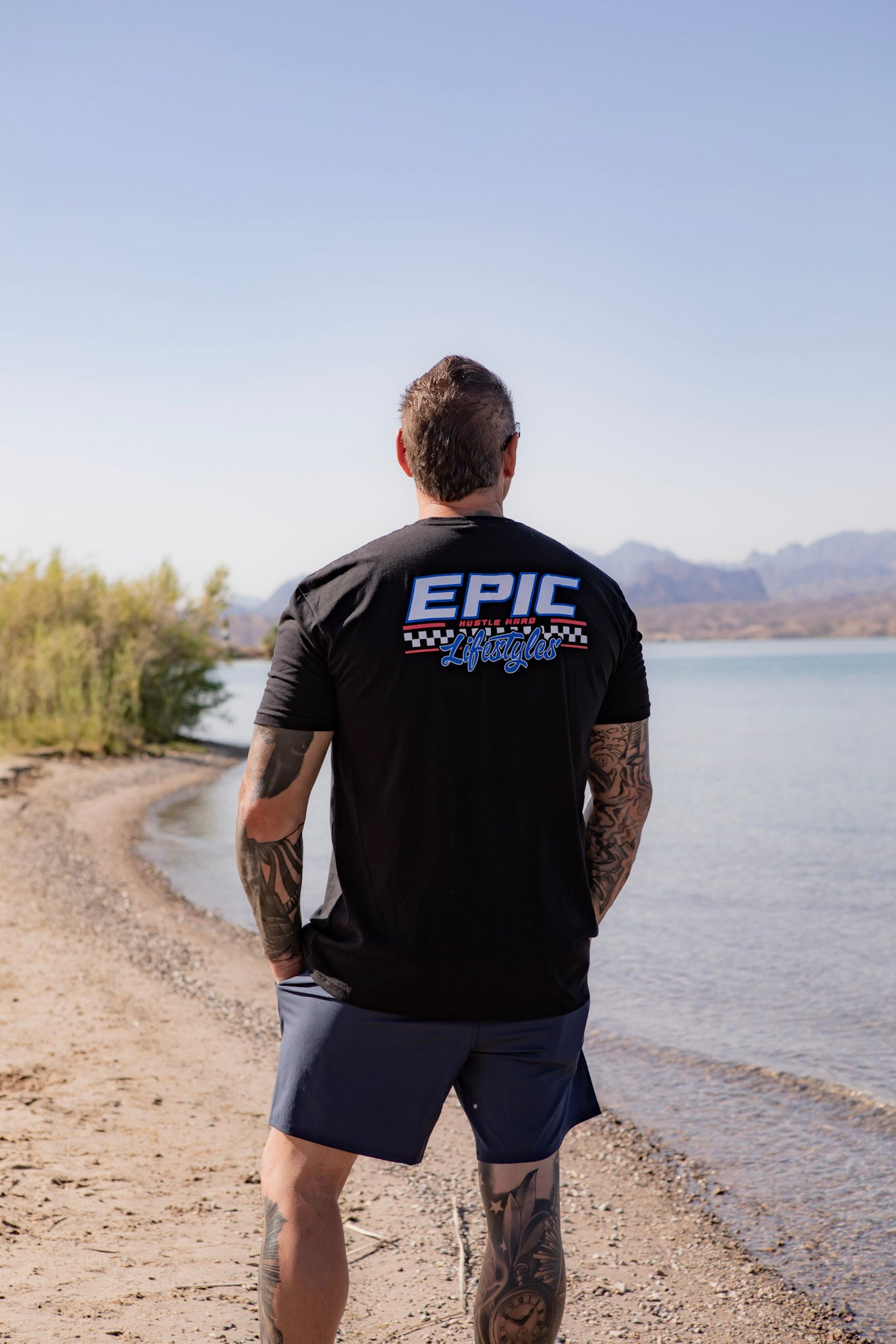 Epic lifestyle RED WHITE & BLUE CHECKERED LOGO
