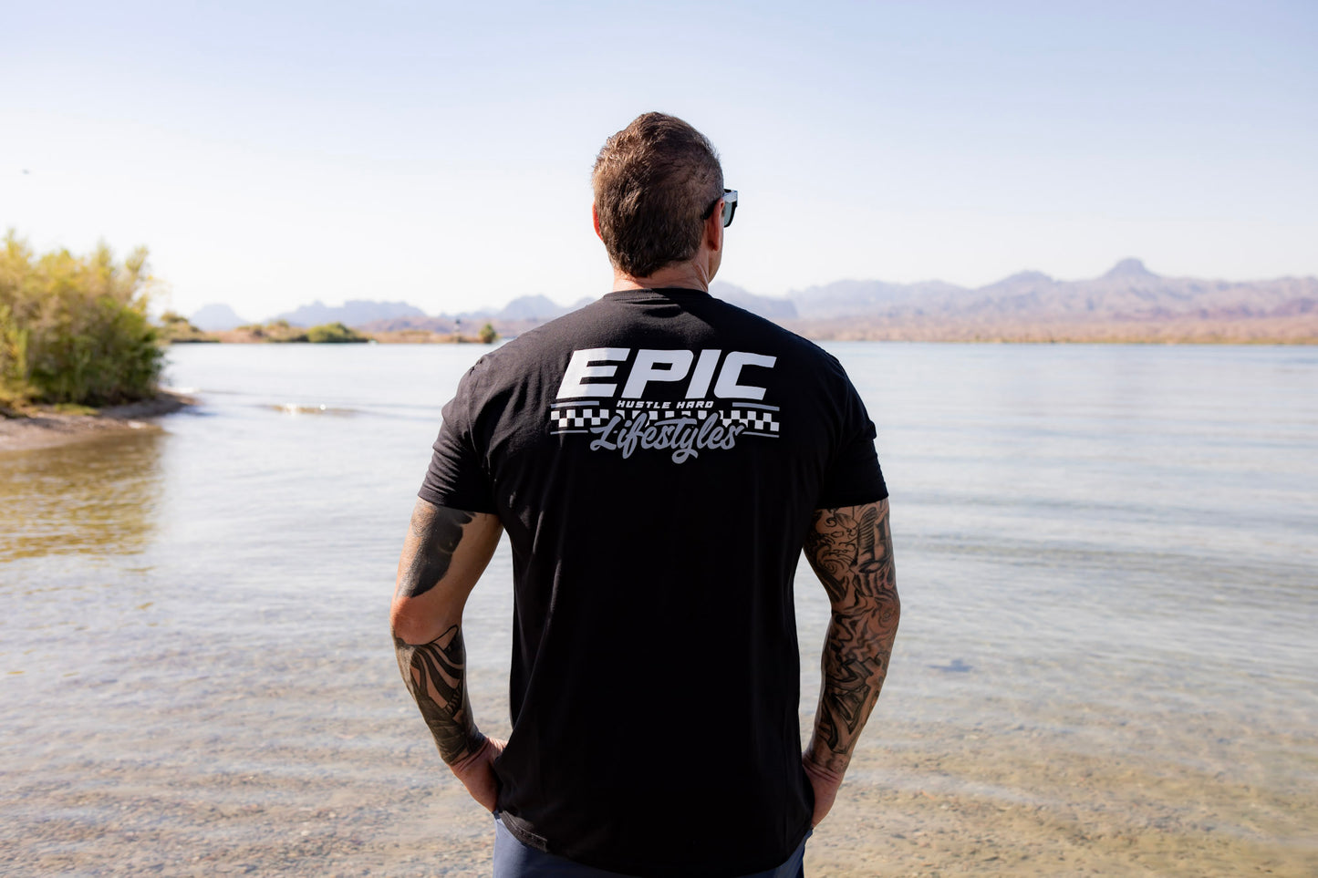 Epic lifestyle BLACK & GREY CHECKERED TSHIRTS