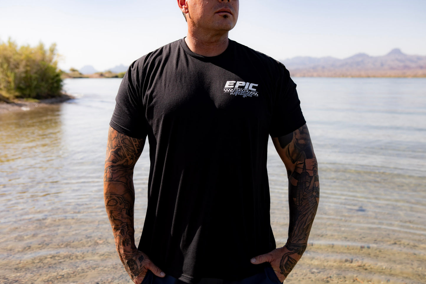 Epic lifestyle BLACK & GREY CHECKERED TSHIRTS