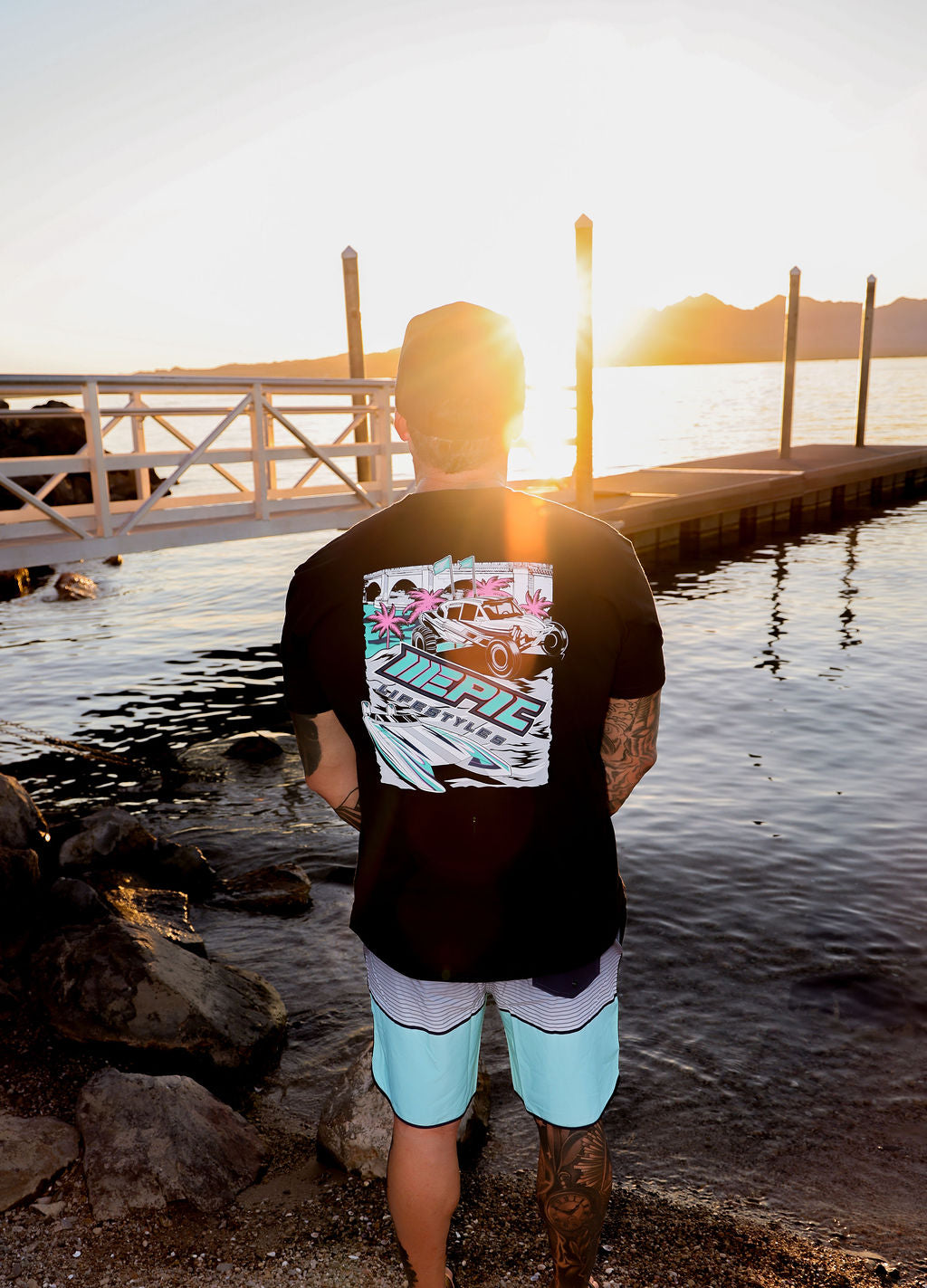 EPIC BOARD SHORTS TEAL