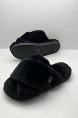 EPICLIFESTYLES BLACK SLIPPERS