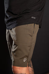 EPIC FIT MENS GYM SHORTS OLIVE GREEN