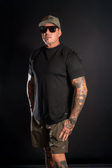 EPIC FIT MENS GYM SHORTS OLIVE GREEN