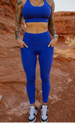 EPIC FIT WOMENS LEGGINGS ROYAL BLUE
