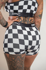 EPIC FIT WOMENS NEW CHECKERED LOUNGE SHORTS