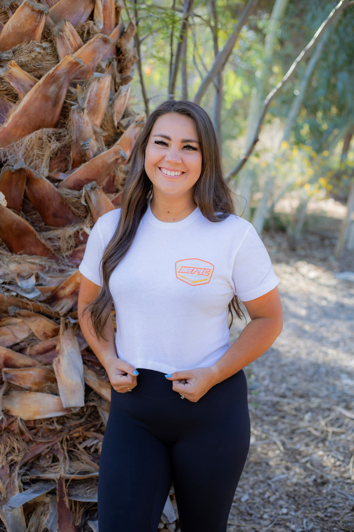 Epiclifestyles White cropped T-shirt
