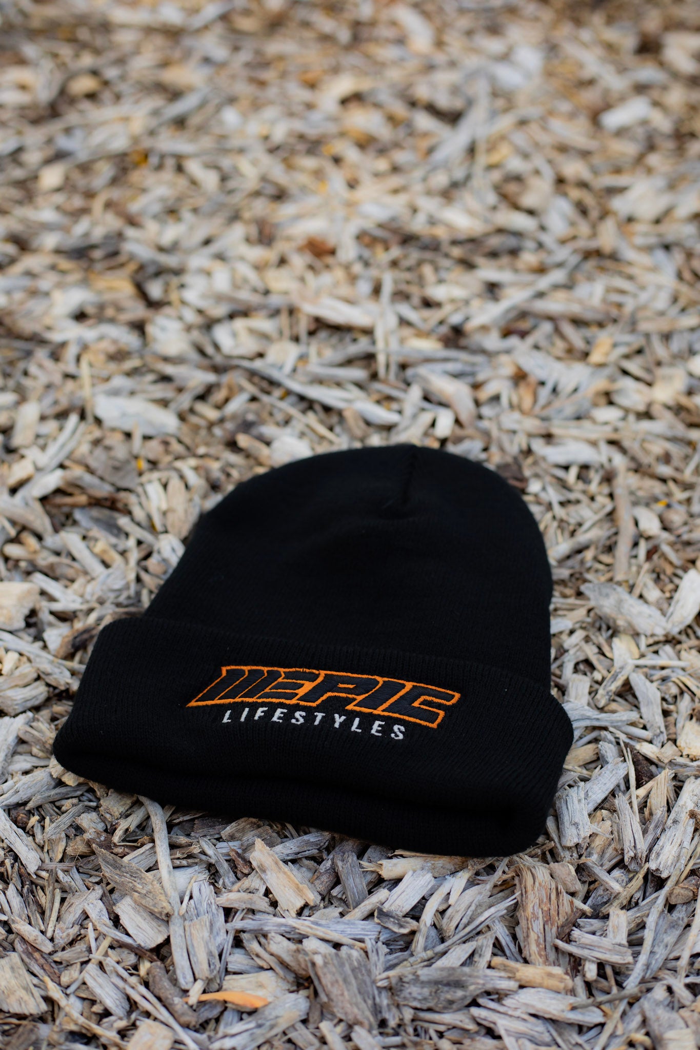 Epic Lifestyles Beanies in Black Orange logo