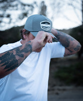 Epic Lifestyles Men's New Hat Rubber Patch Grey Hat