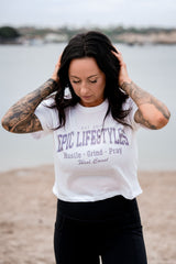 Epic lifestyle White Cropped Tee
