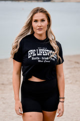 Epic lifestyle Black Cropped Tee