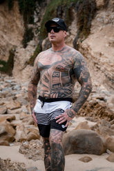 Epic Boardshorts Light Grey & Black