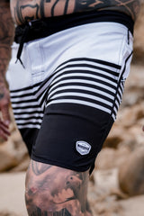 Epic Boardshorts Light Grey & Black