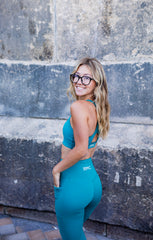 EPIC FIT WOMENS LEGGINGS TEAL GREEN