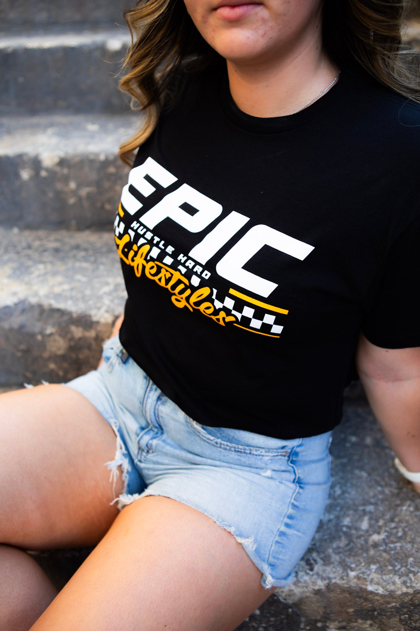 Epic lifestyle Raw cropped T-shirt