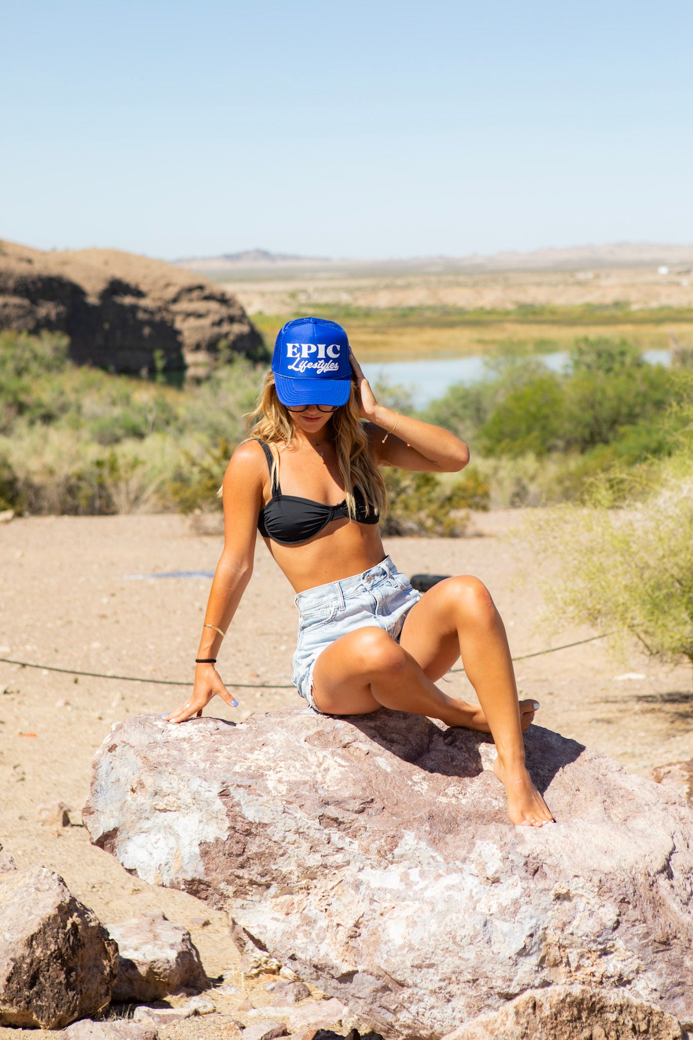 Epic Lifestyles NEW TRUCKER HAT BLUE