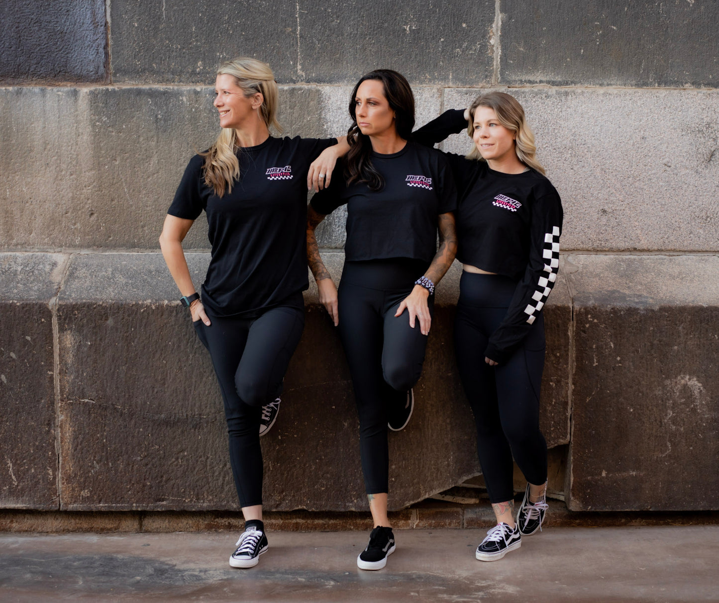 Epiclifestyles Womens Pink Black unisex Black T-Shirts