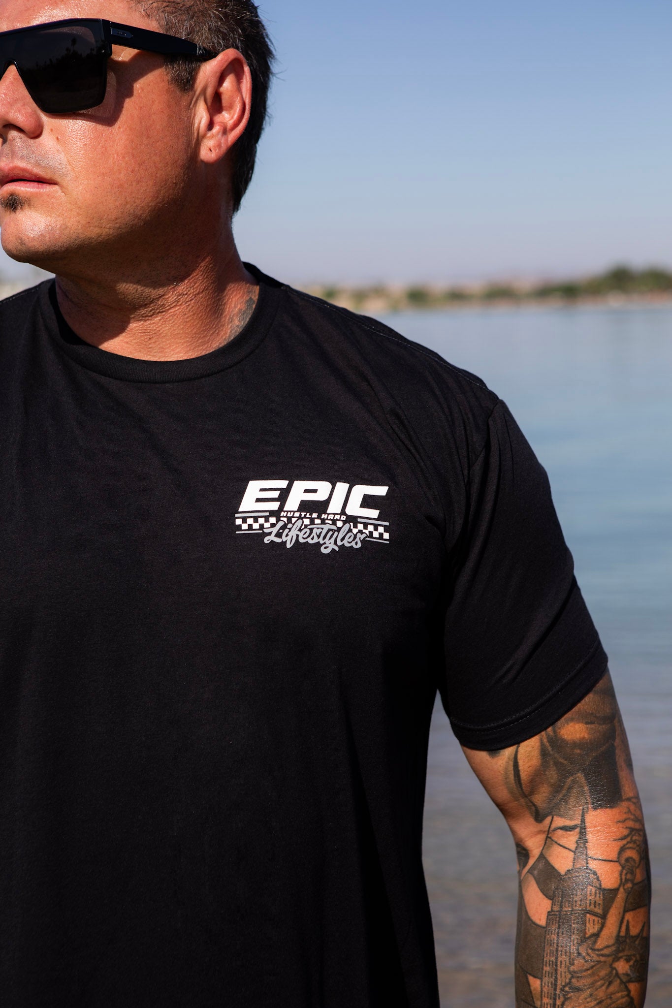 Epic lifestyle BLACK & GREY CHECKERED TSHIRTS