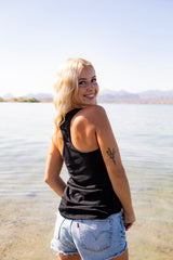 Epic lifestyle RED WHITE BLUE CHECKERED TANK BLACK