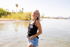Epic lifestyle RED WHITE BLUE CHECKERED TANK BLACK