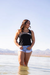 Epic lifestyle BLACK & GREY CHECKERED LOGO TANK