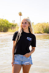 Epic Lifestyle Unisex T-shirt Red White Blue Checkered