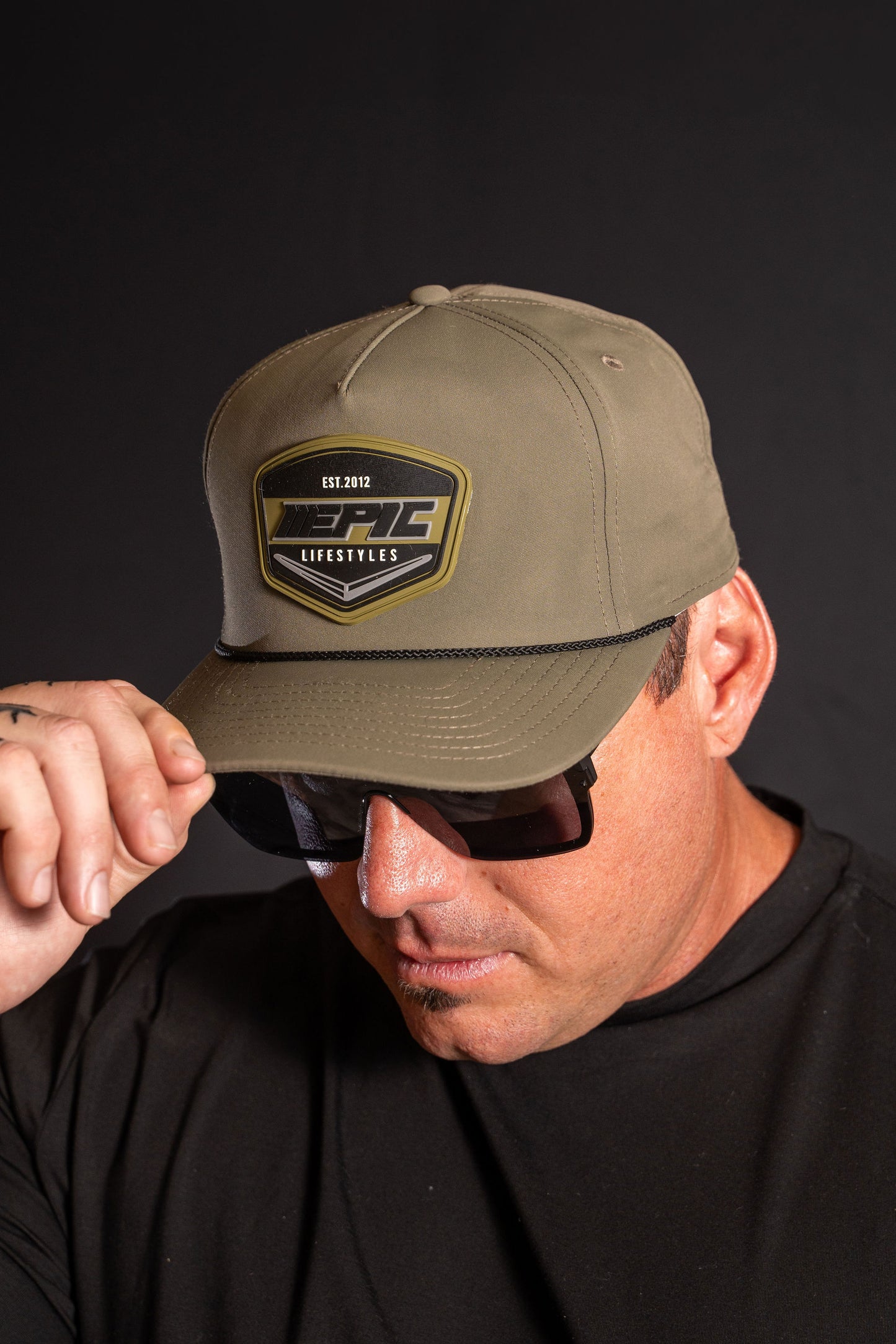 Epic Lifestyles Men's New Golf Camo Green Rubber patch