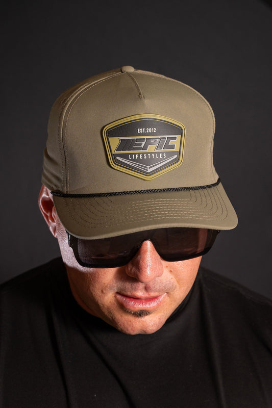 Epic Lifestyles Men's New Golf Camo Green Rubber patch