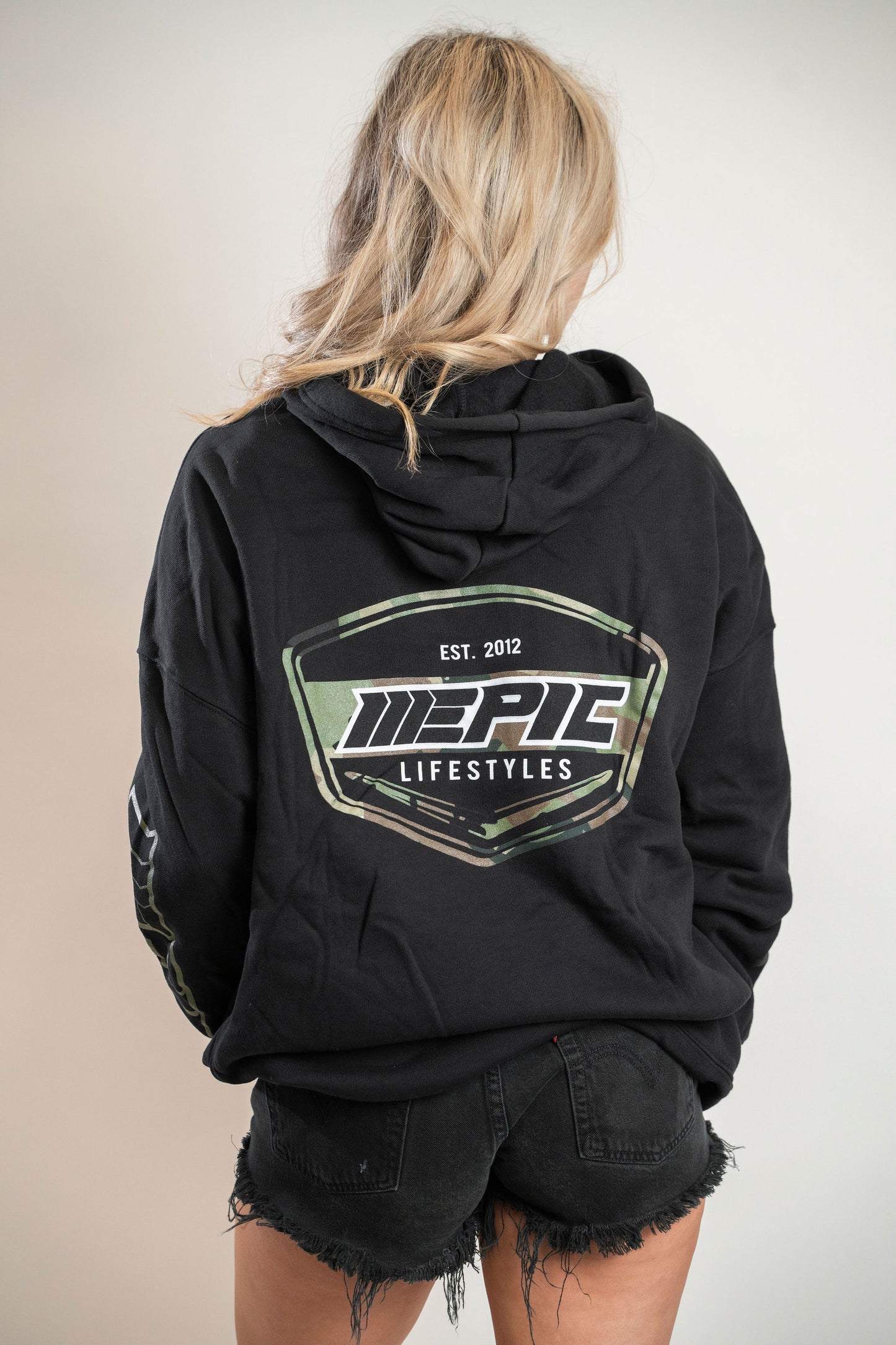 Epic lifestyle Camo Oversized Pull-Over Hoodie