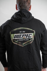 Epic lifestyle Black Midweight zip up hoodies Camo