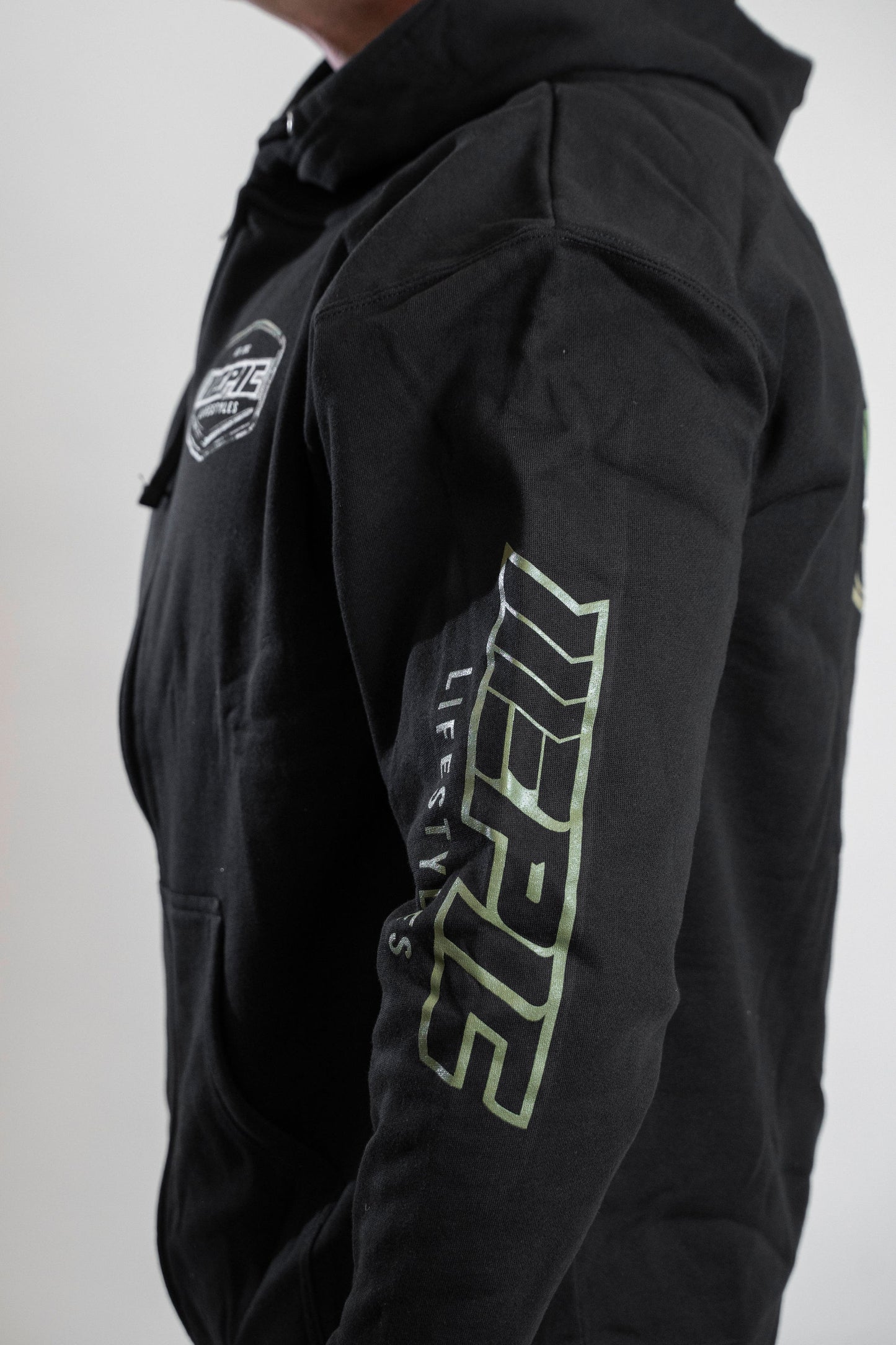 Epic lifestyle Black Midweight zip up hoodies Camo