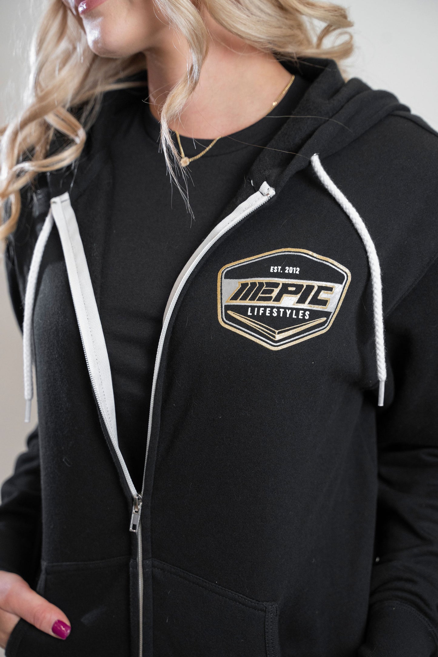 Epic lifestyle Gold Mid- Weight Zip-up Hoodie