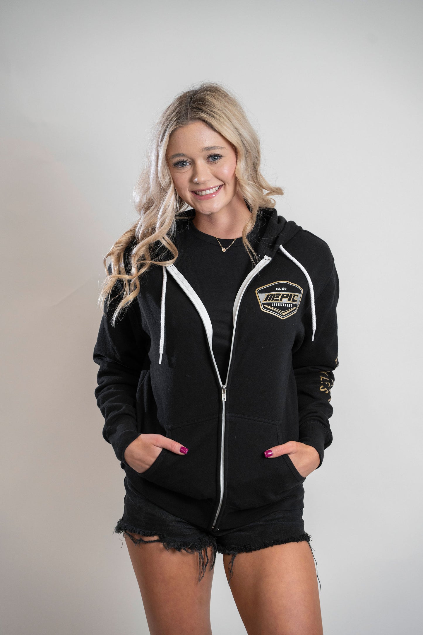 Epic lifestyle Gold Mid- Weight Zip-up Hoodie