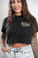 Epic lifestyle Gold Oversized Cropped T-shirt