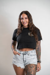 Epic lifestyle Gold Oversized Cropped T-shirt
