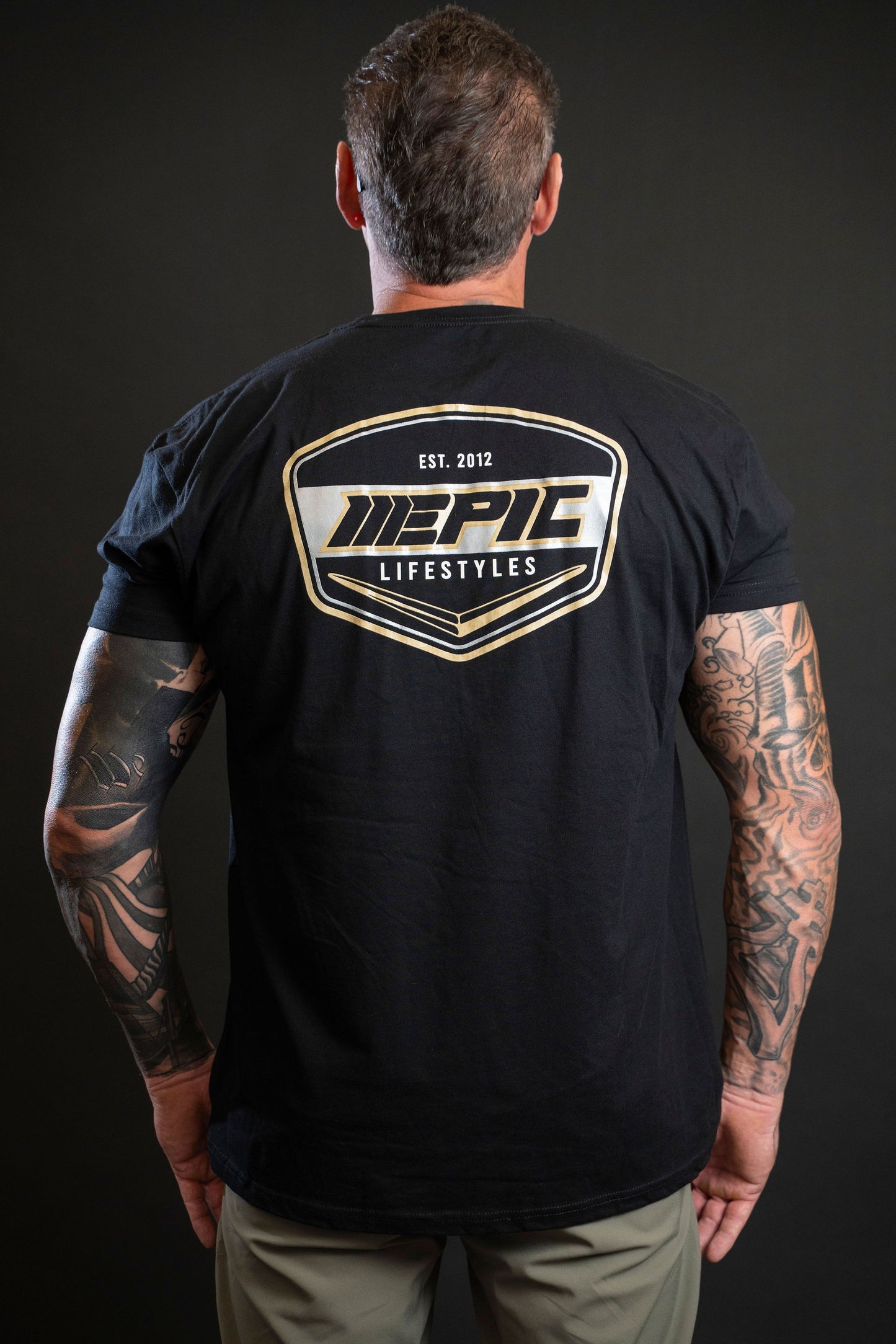 Epic lifestyle Gold Unisex T-shirt Black