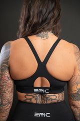 EPIC FIT WOMENS SPORTS BRA BLACK