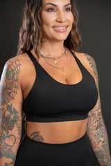 EPIC FIT WOMENS SPORTS BRA BLACK