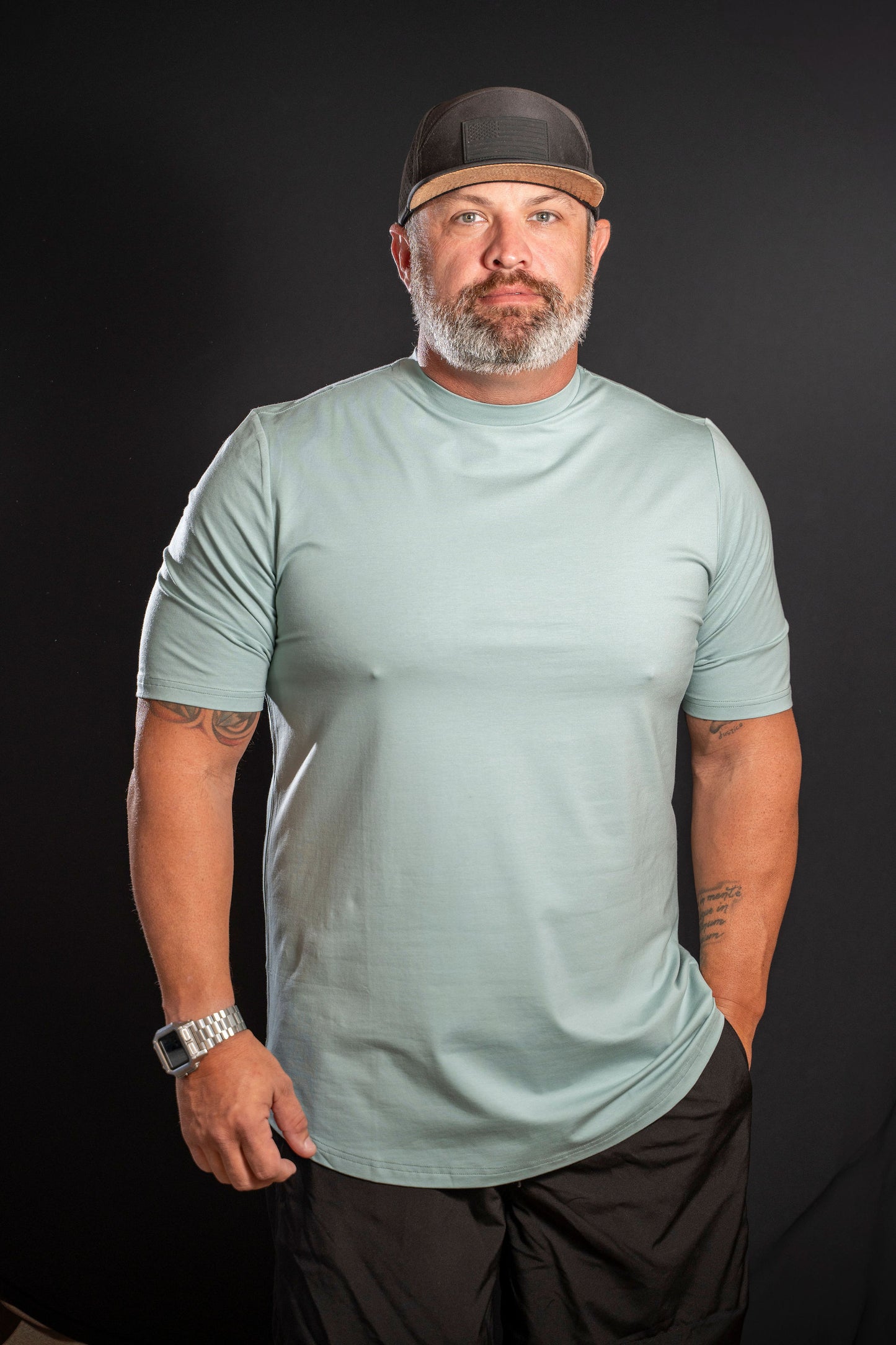 EPIC FIT MENS T-SHIRTS TEAL GREEN