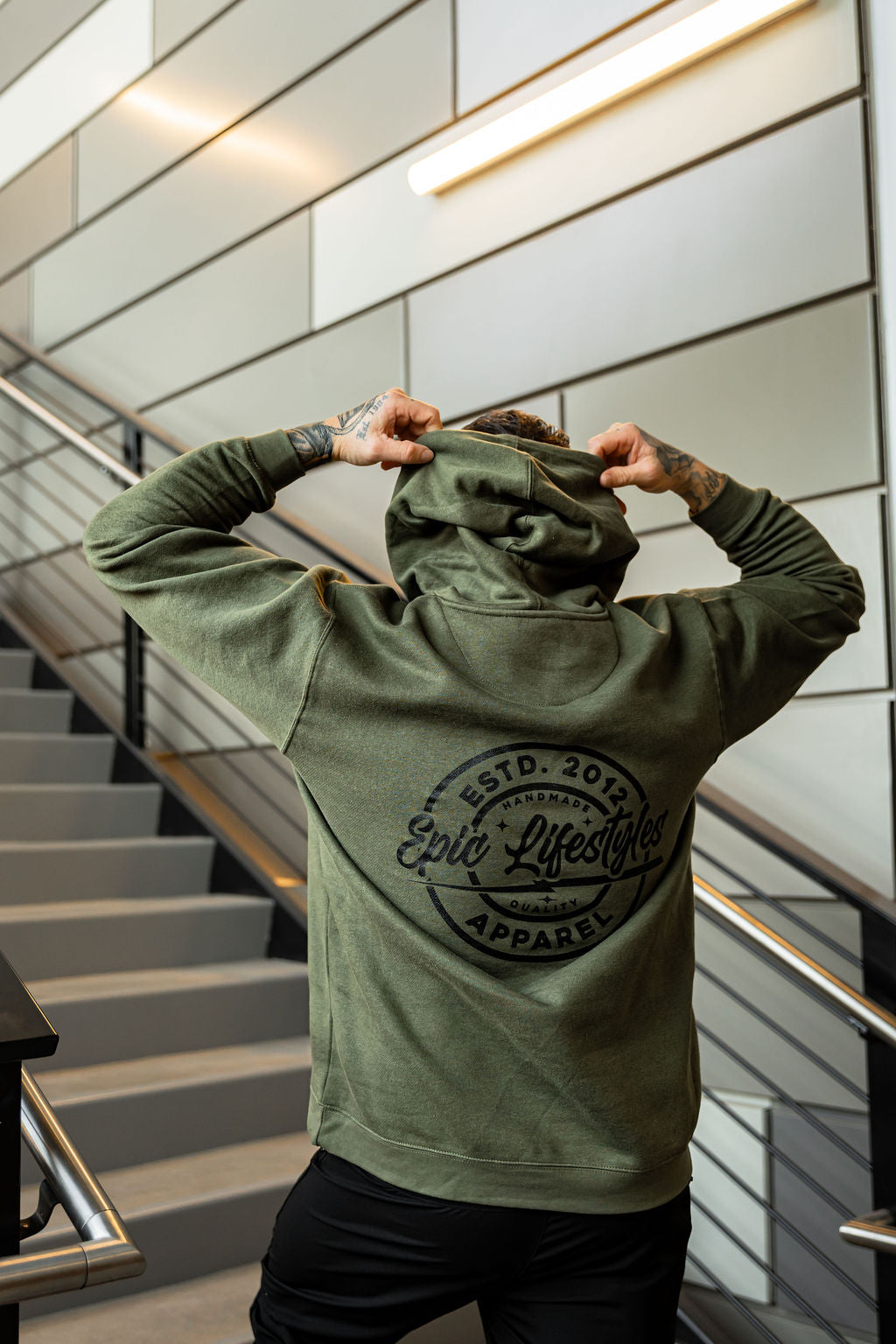 Epic lifestyle Olive Green New Pullover Hoodies
