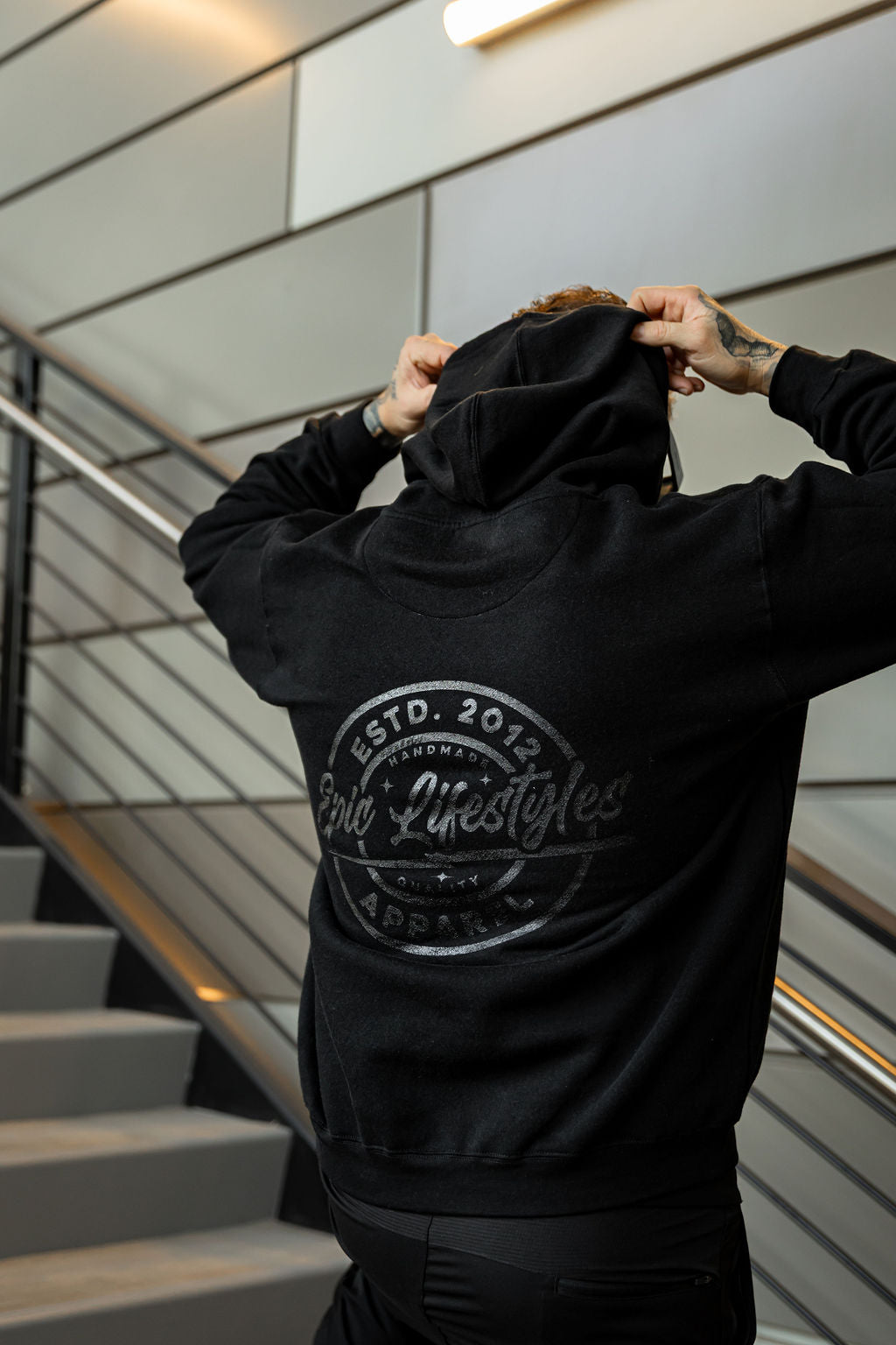 Epic lifestyle Black On Black  New Pullover Hoodie