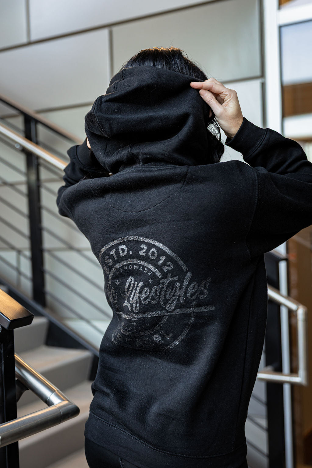 Epic lifestyle Black On Black  New Pullover Hoodie