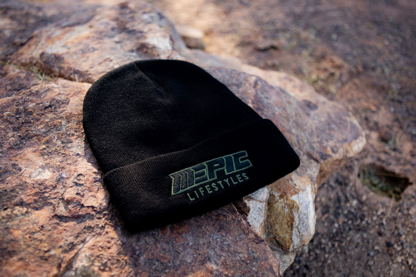 Epic Lifestyles  Beanies in Black New Camo Green