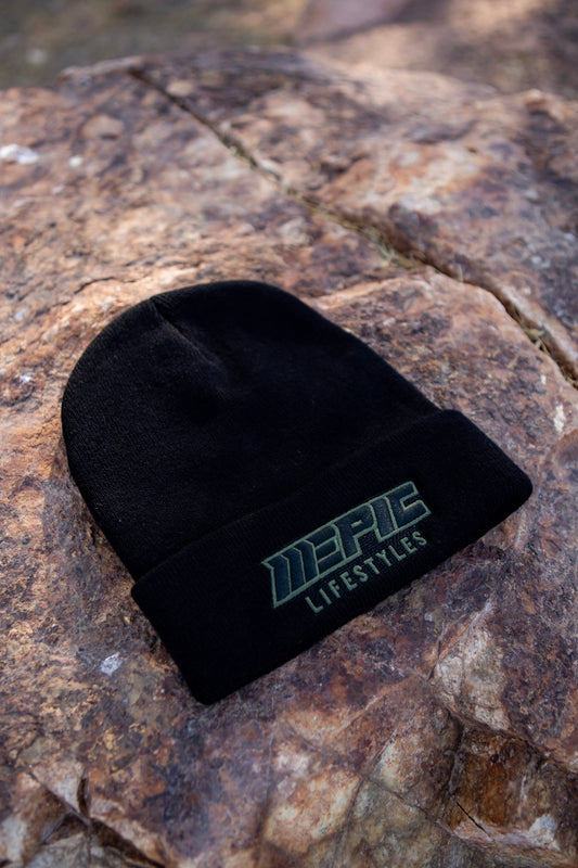 Epic Lifestyles  Beanies in Black New Camo Green