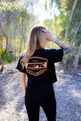Epiclifestyles Black  cropped T-shirt