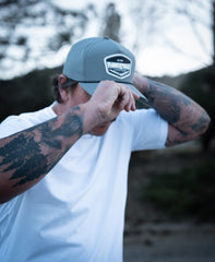 Epic Lifestyles Men's New Hat Rubber Patch Grey Hat