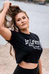 Epic lifestyle Black Cropped Tee