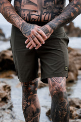 Epic Boardshorts Camo Green & Black
