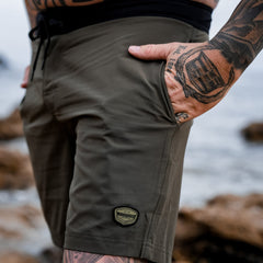 Epic Boardshorts Camo Green & Black