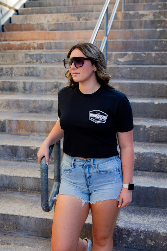 Epic lifestyle Raw cropped T-shirt White logo