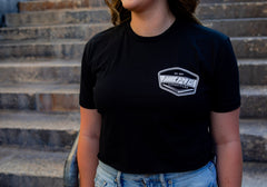 Epic lifestyle Raw cropped T-shirt White logo